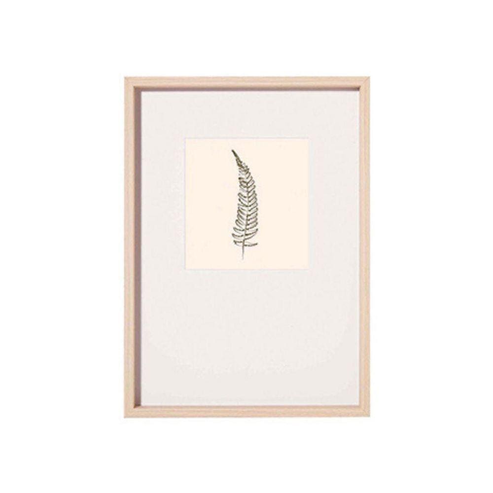 Quadro Botânico Nude E Branco - Modelo 1