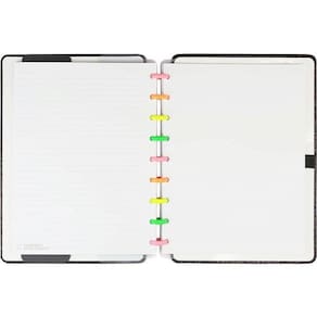 Caderno Inteligente Médio Lets Glitter Neon Black