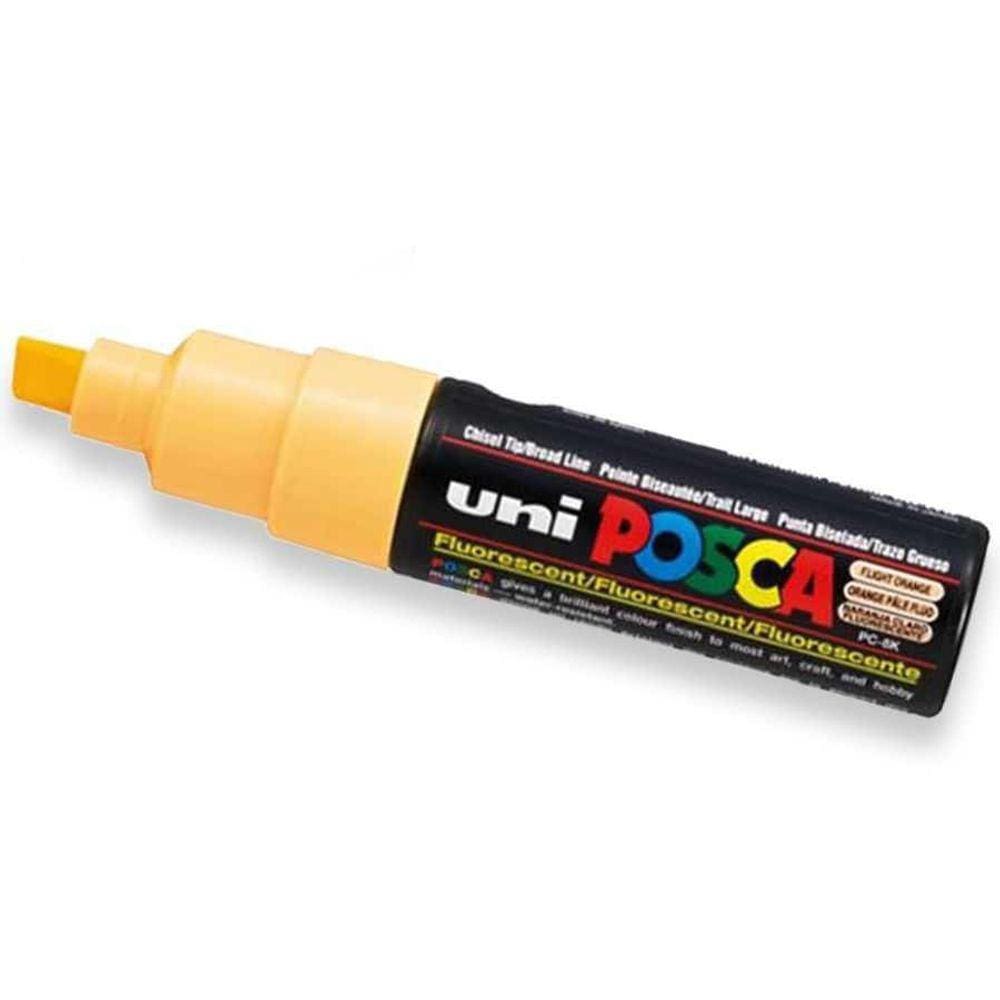 Caneta Uni-Ball Posca Pc-8K - Laranja Claro Fluorescente