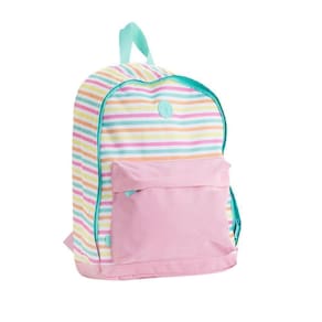 Mochila De Costas Enjoy Listras Colorida Brw