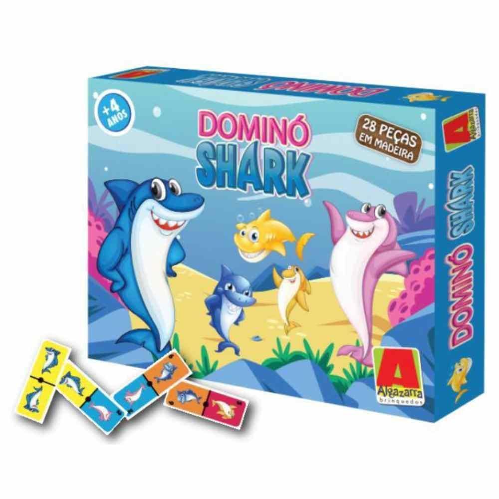 Jogo Dominó Shark - 28 Peças - Algazarra