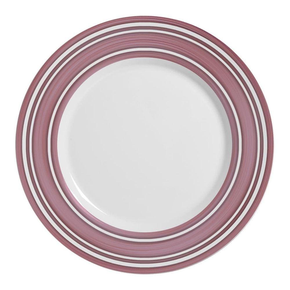 Conjunto 6 Pratos Rasos Milan Alleanza Cerâmica Premium 29cm