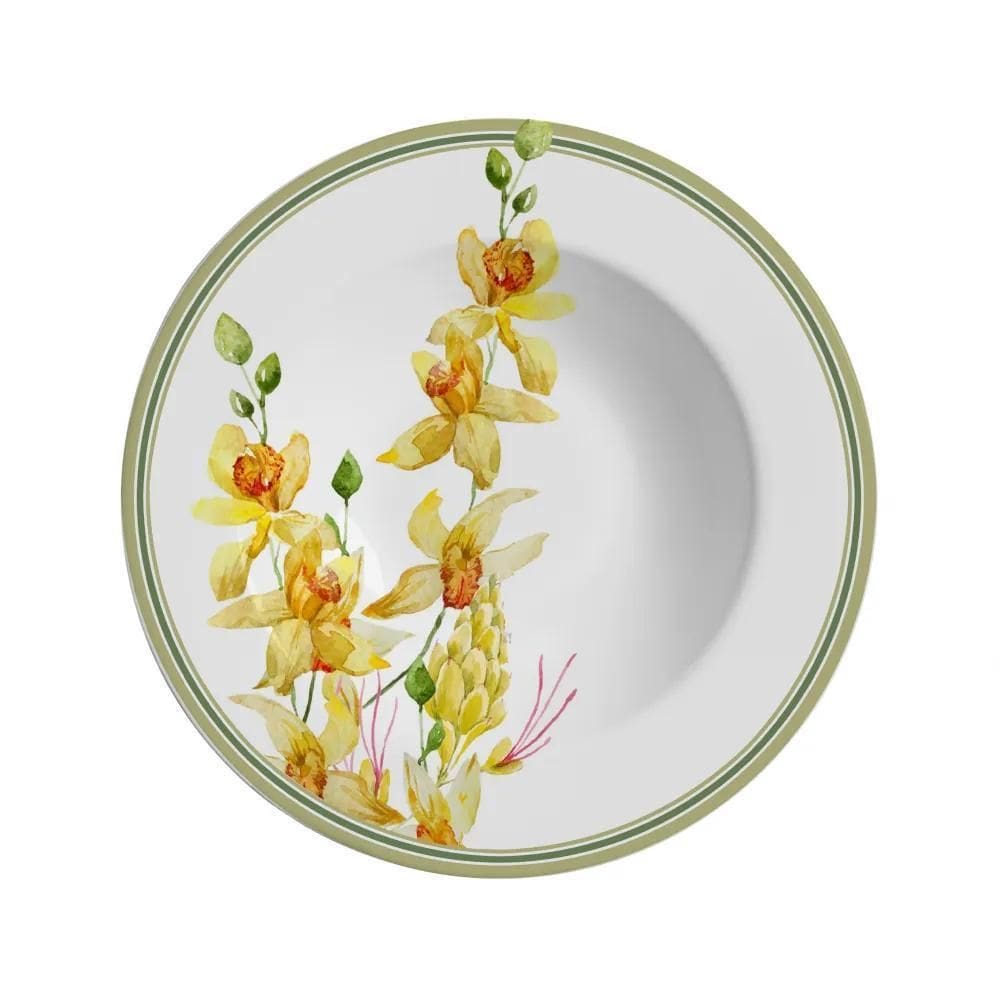 Conjunto 6 Pratos Fundo Spring Alleanza - Alta Qualidade