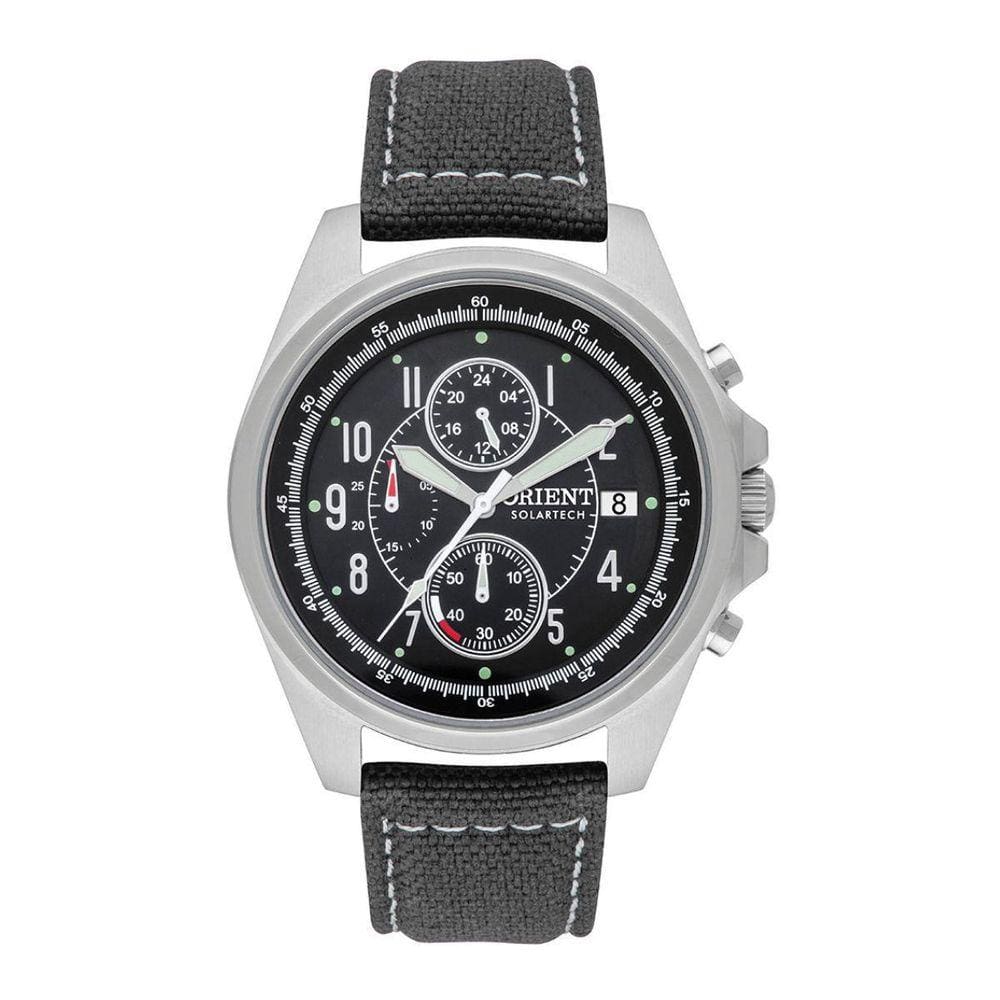 Relógio Orient Masculino Cronógrafo MBSNC005 Prata 42mm