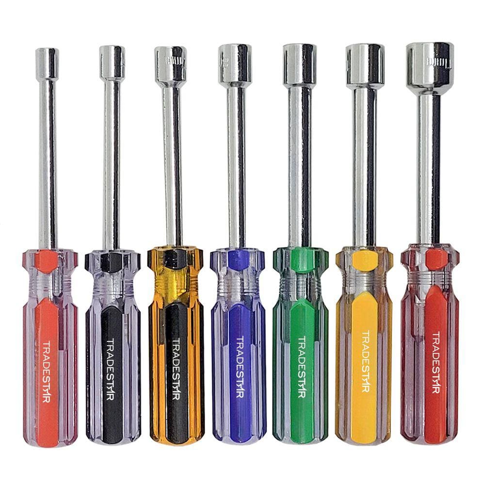 Kit Jogo Chave Canhão Sextavada 7pçs 5MM À 11MM P/parafusos