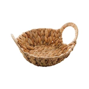 Cesto de Fibra Natural 24x7cm 1639 com Alça Lyor