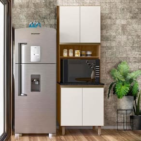 Torre Quente 100% MDF 70cm x 220cm Carvalho Rústico Off White