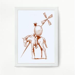 Quadro decorativo Don Quixote 33x24cm