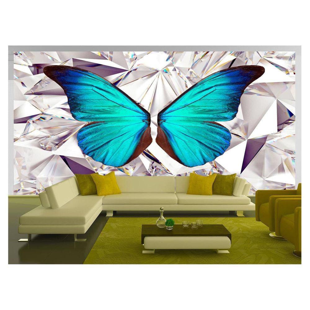 Papel De Parede 3D Arte Asas Selfie Insta Cores 3,5M Tra189