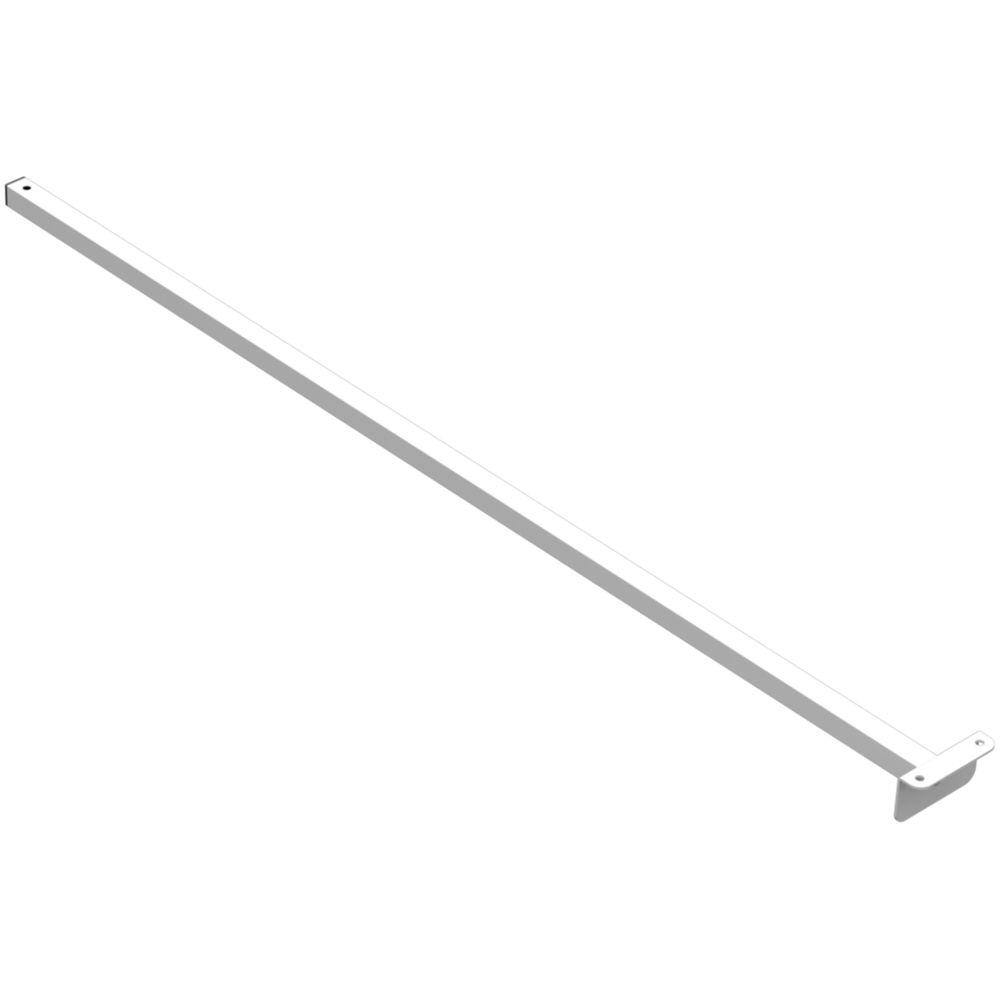 SUPORTE REFLETOR FACHADA BANNER BRAÇO 100 CM Branco