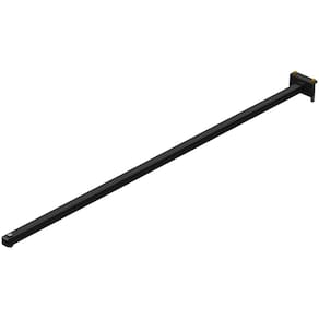 SUPORTE REFLETOR FACHADA BANNER BRAÇO 100 CM Preto