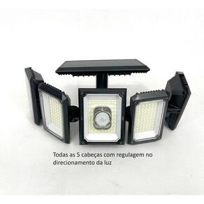 Luminária Solar com Controle Remoto - 300 LEDs, Branca Fria