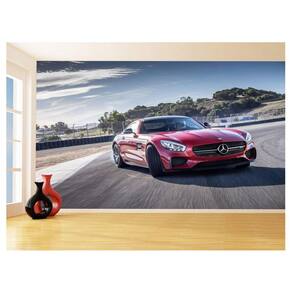 Papel De Parede 3D Carro Gt Coupe Amg Mercedes 3,5M Car238