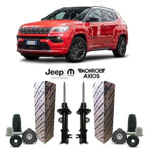 Par Amortecedor + Kit Dianteiro Compass 2016 A 2020