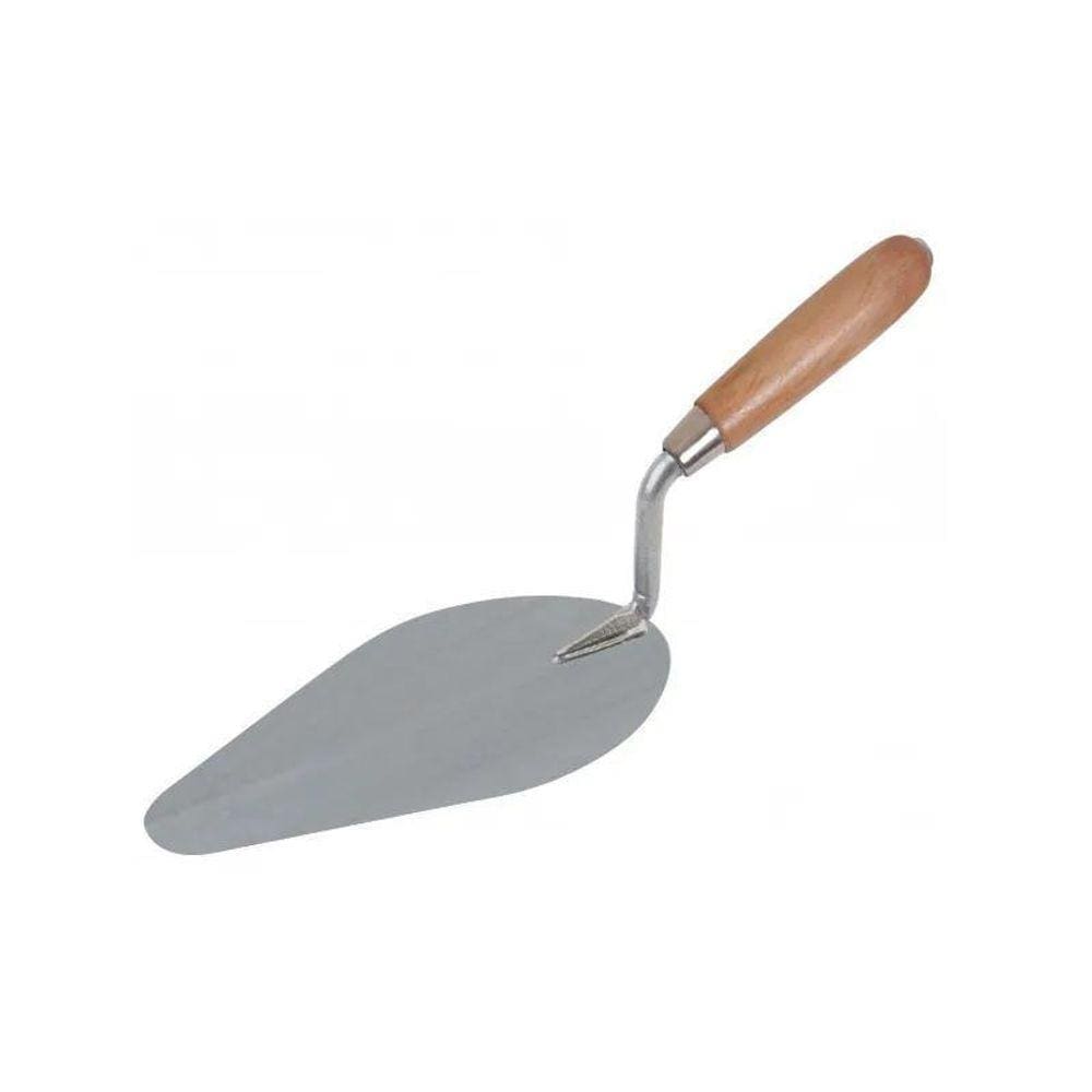 Colher Pedreiro Canto Redondo Eda 9ph - Aço e Madeira
