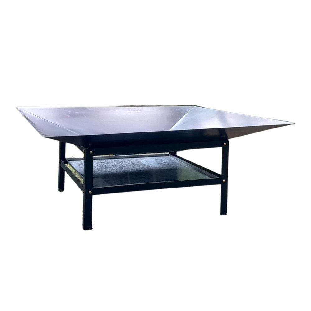 Lareira Externa 100Cm Jardim A Lenha Aquecedor Fogueira