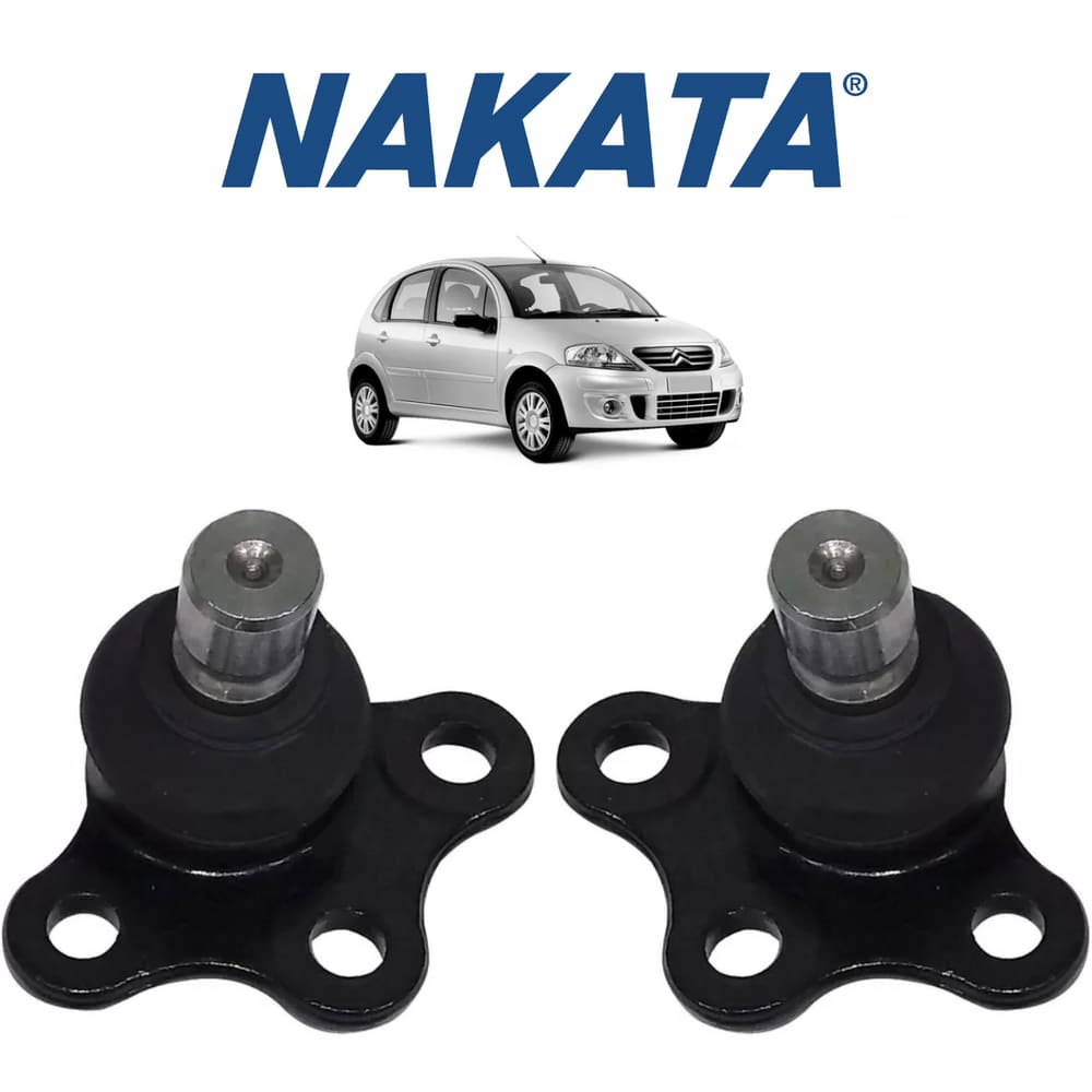 Par Pivô Suspensão Dianteira Esq+Dir Nakata Citroen C3 2002 A 2012