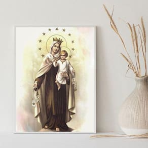 Quadro Decorativo Nossa Senhora Do Carmo 24X18Cm