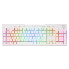 Teclado Gamer Brahma Pro K586W Rgb Switch Optico Blue Branco