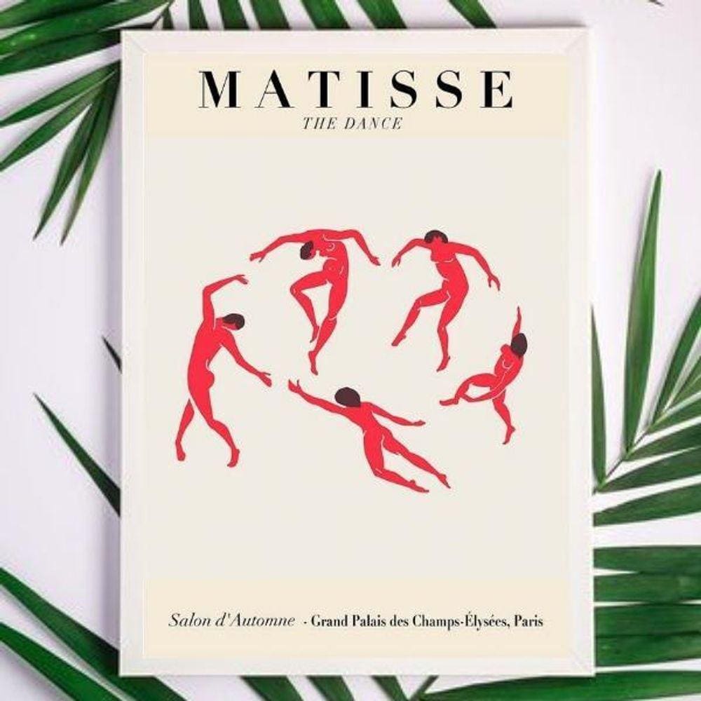 Quadro Matisse The Dance 33x24cm - Vidro e Moldura Preta