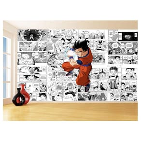 Papel De Parede 3D Dragon Ball Goku Gohan Anime 3,5M Dbz717