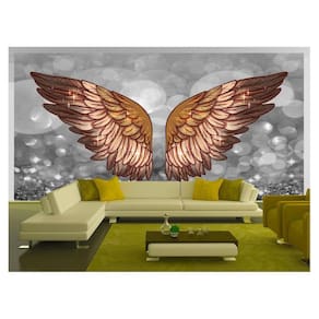 Papel De Parede 3D Arte Asas Selfie Insta Cores 3,5M Tra299