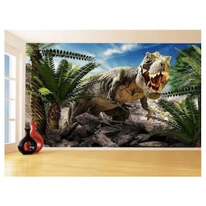 Papel De Parede 3D Animais Dinossauro Jurassic 3,5M Anm435