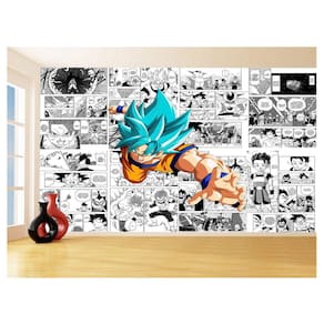 Papel De Parede Dragon Ball Goku Página Manga 3,5M Dbz659