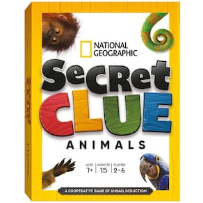 Jogo de cartas cooperativo familiar Underdog Secret Clue Animals 7+