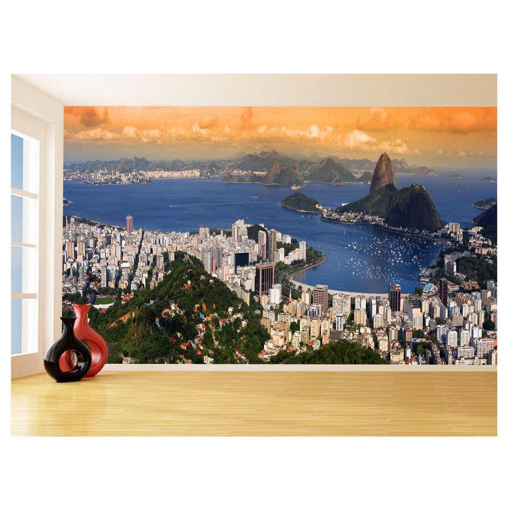 Papel De Parede Cidade Rio De Janeiro Por Sol 3,5M Ncd326