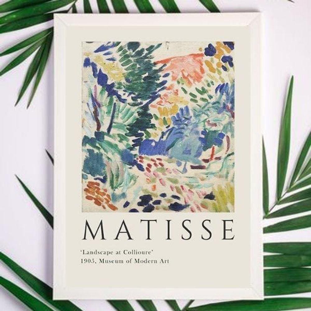 Quadro Decorativo Matisse 33x24cm Moldura Preta