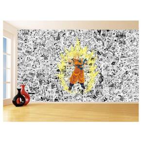 Papel De Parede Dragon Ball Goku Página Manga 3,5M Dbz546