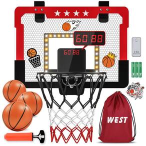 Cesta de basquete de salão Kroyedfuw para crianças com elétron duplo