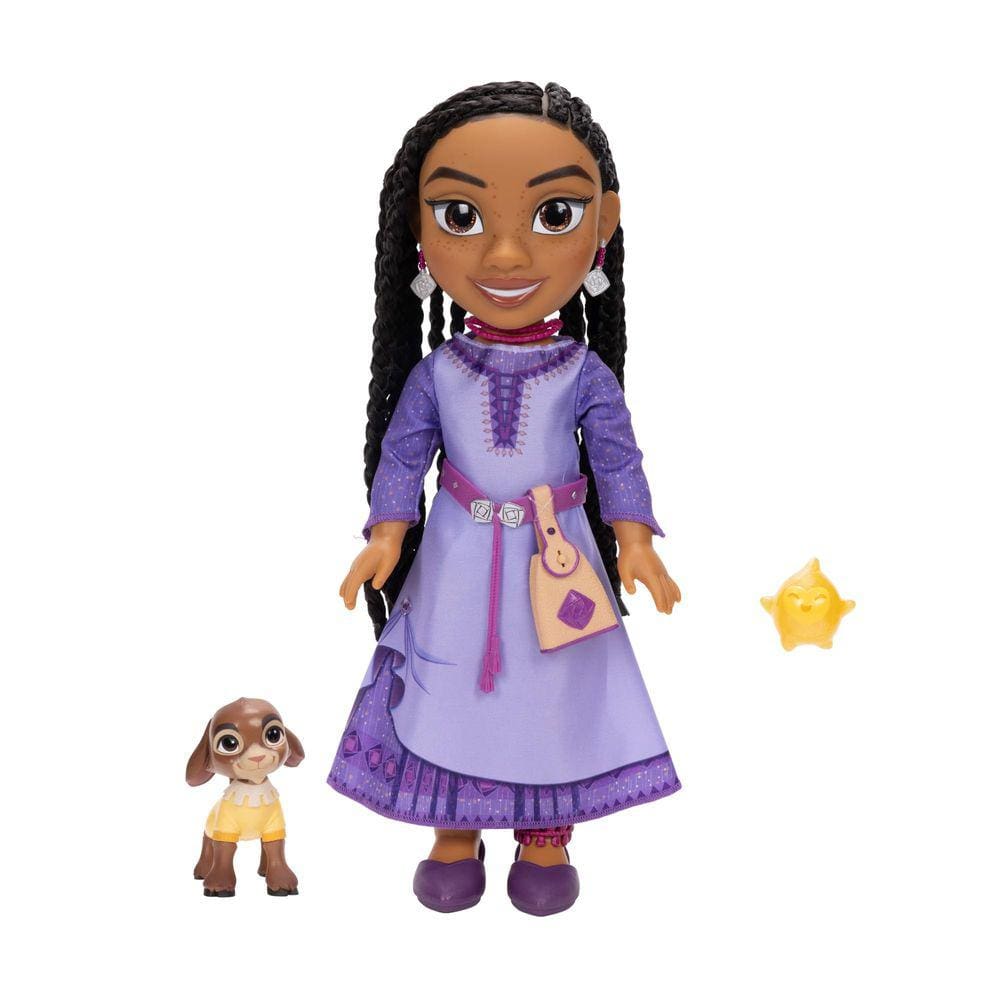 Boneca Disney`s Wish cantando Asha com e Star de 14 polegadas