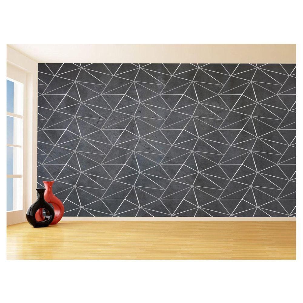 Papel De Parede Concreto Queimado Listra Risco 3,5M Kkt50