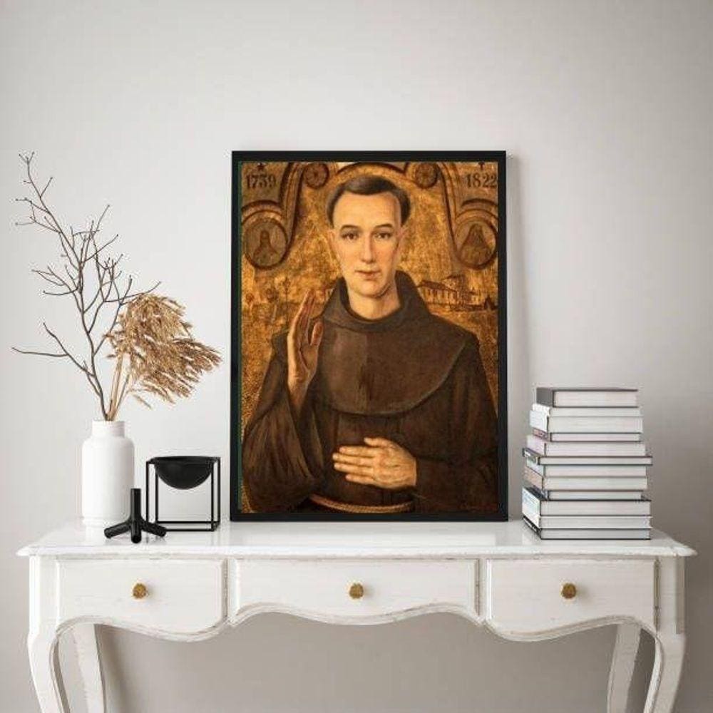 Quadro Decorativo Frei Galvão 24X18Cm