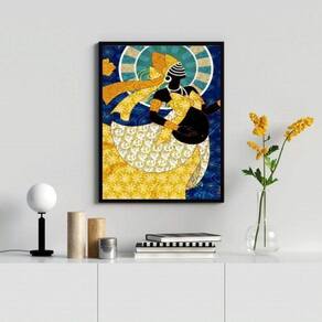 Quadro Decorativo Candomblé Oxum Grávida - 33x24cm