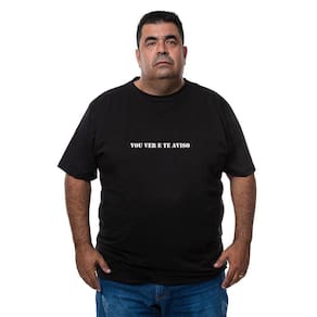 Camiseta Masculina Plus Size Algodao Confortavel Vou Ver E Te Aviso Com Abridor De Garrafas