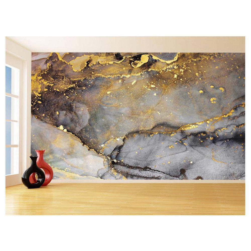 Papel De Parede 3D Estilo Marmore Tintas Cores 3,5M Mbr78