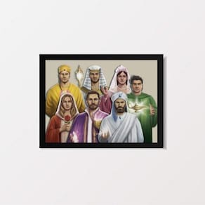 Quadro Fraternidade Branca 33x24cm - Decoração
