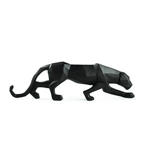 Estátua Leopardo Atrai Força e Poder Interno 47cm