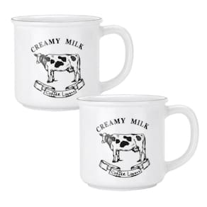 Kit 2 Canecas Porcelana Lyor 230Ml Creamy Milk