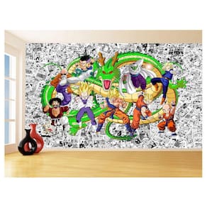 Papel De Parede Dragon Ball Goku Vegeta Anime 3,5M Dbz130