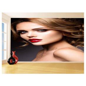 Papel De Parede 3D Salão De Beleza Corte Cabelo 3,5M Slb07