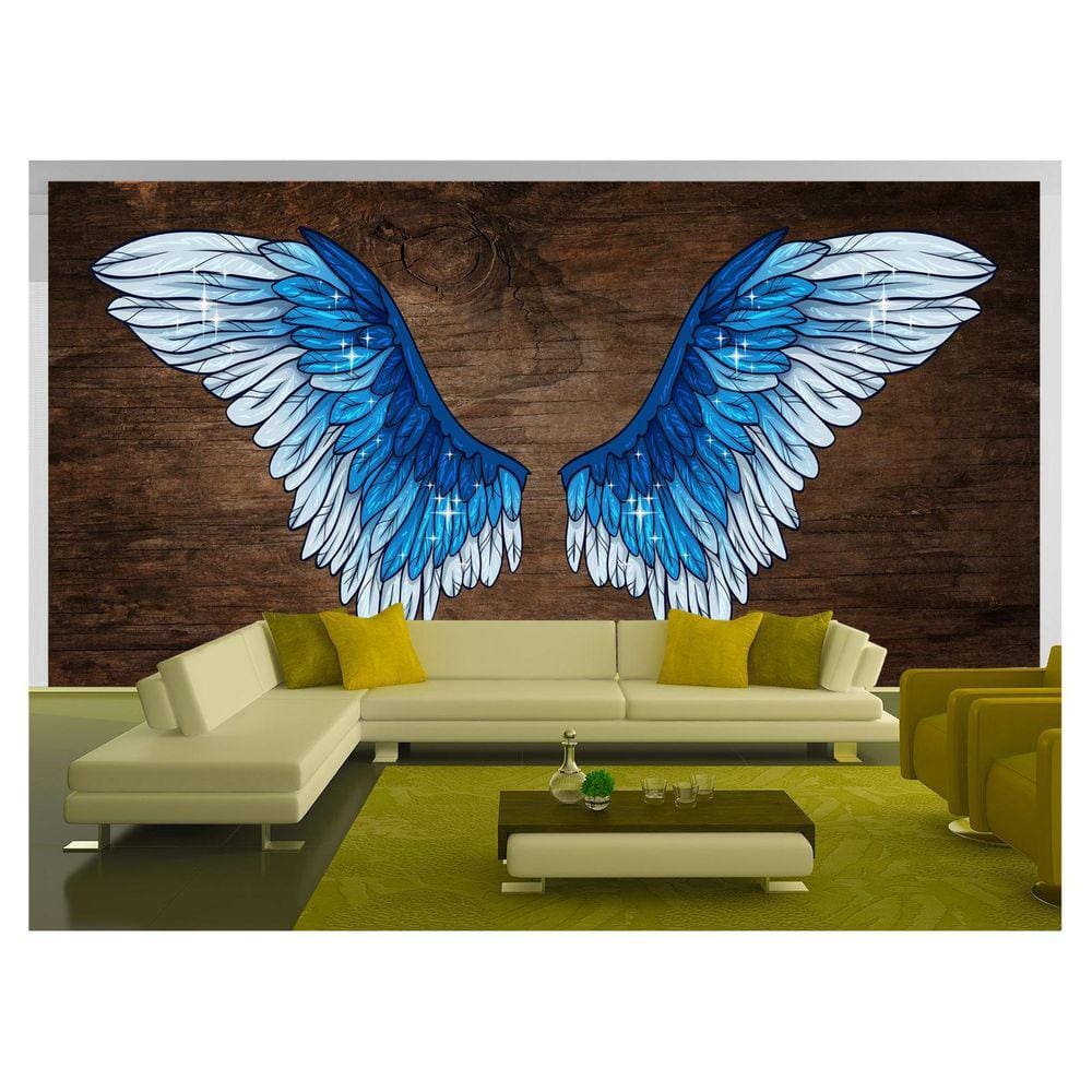 Papel De Parede 3D Arte Asas Selfie Insta Cores 3,5M Tra241