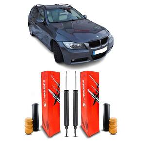 2 Amortecedor Batente Coifa Traseiro Bmw 325I Sw 2005 A 2007
