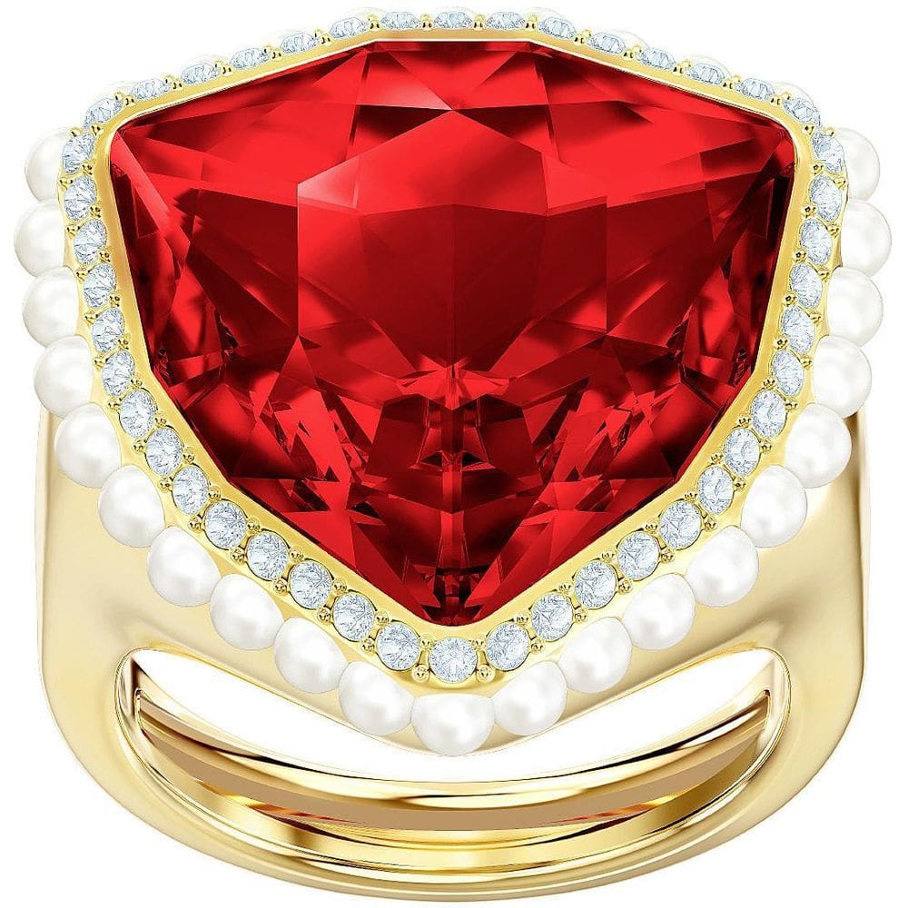 Anel Swarovski Scar Cry Vermelho Aro 13