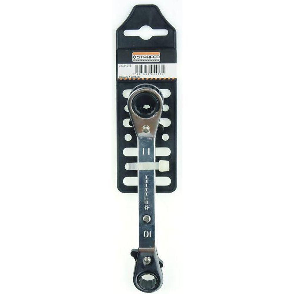 Chave Estrela Catraca Starfer 10X11Mm