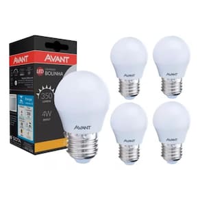 Lâmpada Led Bolinha Avant 4W 2700K E27 Bivolt  05 Un