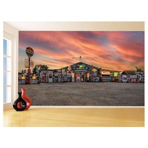 Papel De Parede 3D Cidade Antiga Vintage Retrô 3,5M Cda77